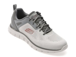 Pantofi sport SKECHERS gri, TRACK, din material textil